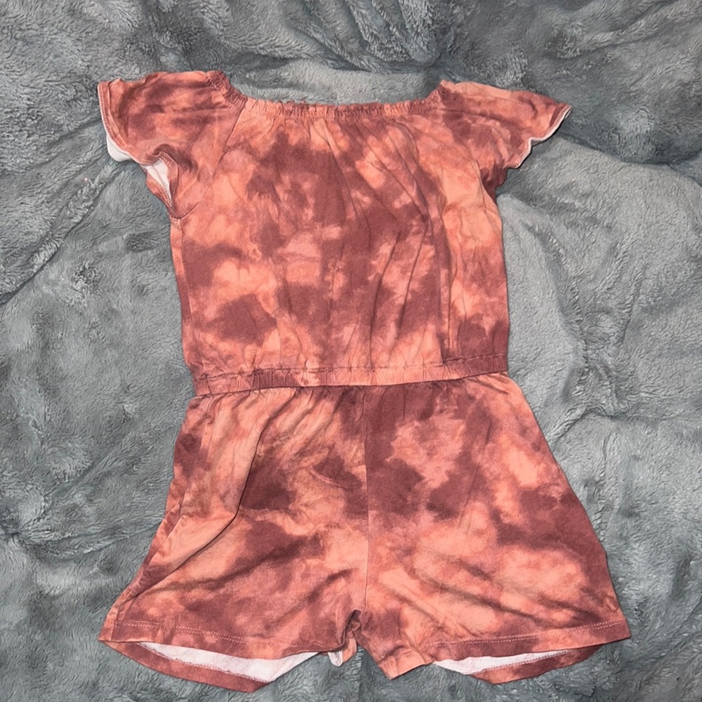 Kid size 10/12 old navy shorts romper off the shoulder